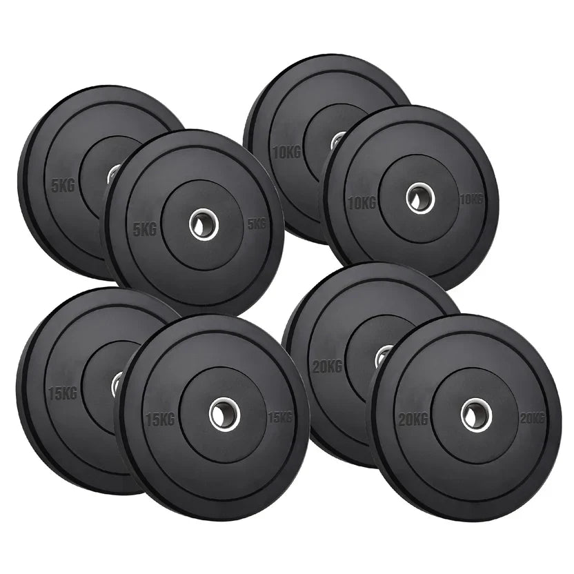 Disques Bumper Olympiques en Caoutchouc – Noyau en Fonte Robuste, Anti-Rebond et Résistants à la Rouille – Entraînement de Force Performant pour Salles de Sport à Domicile et Cross-Training
