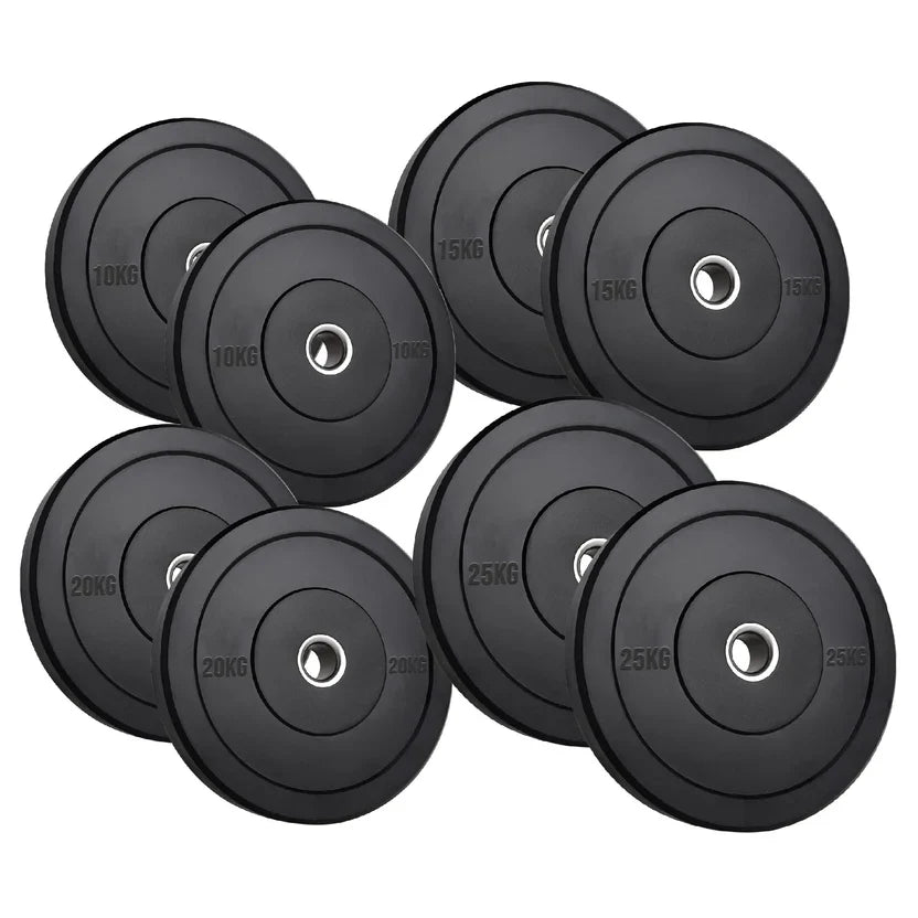Disques Bumper Olympiques en Caoutchouc – Noyau en Fonte Robuste, Anti-Rebond et Résistants à la Rouille – Entraînement de Force Performant pour Salles de Sport à Domicile et Cross-Training