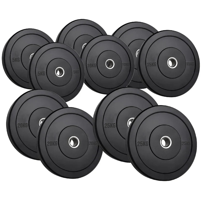 Disques Bumper Olympiques en Caoutchouc – Noyau en Fonte Robuste, Anti-Rebond et Résistants à la Rouille – Entraînement de Force Performant pour Salles de Sport à Domicile et Cross-Training