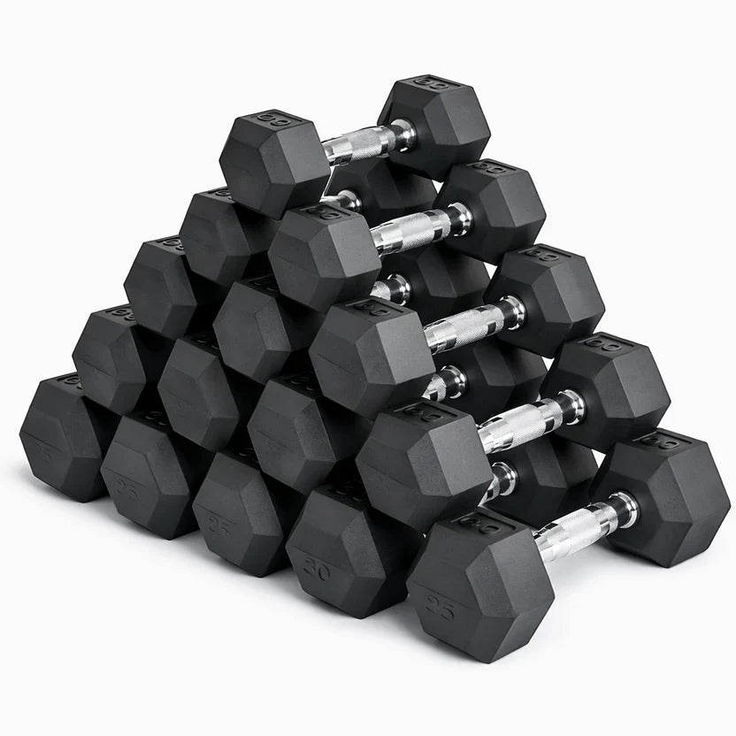 Paires et ensembles d'haltères hexagonaux