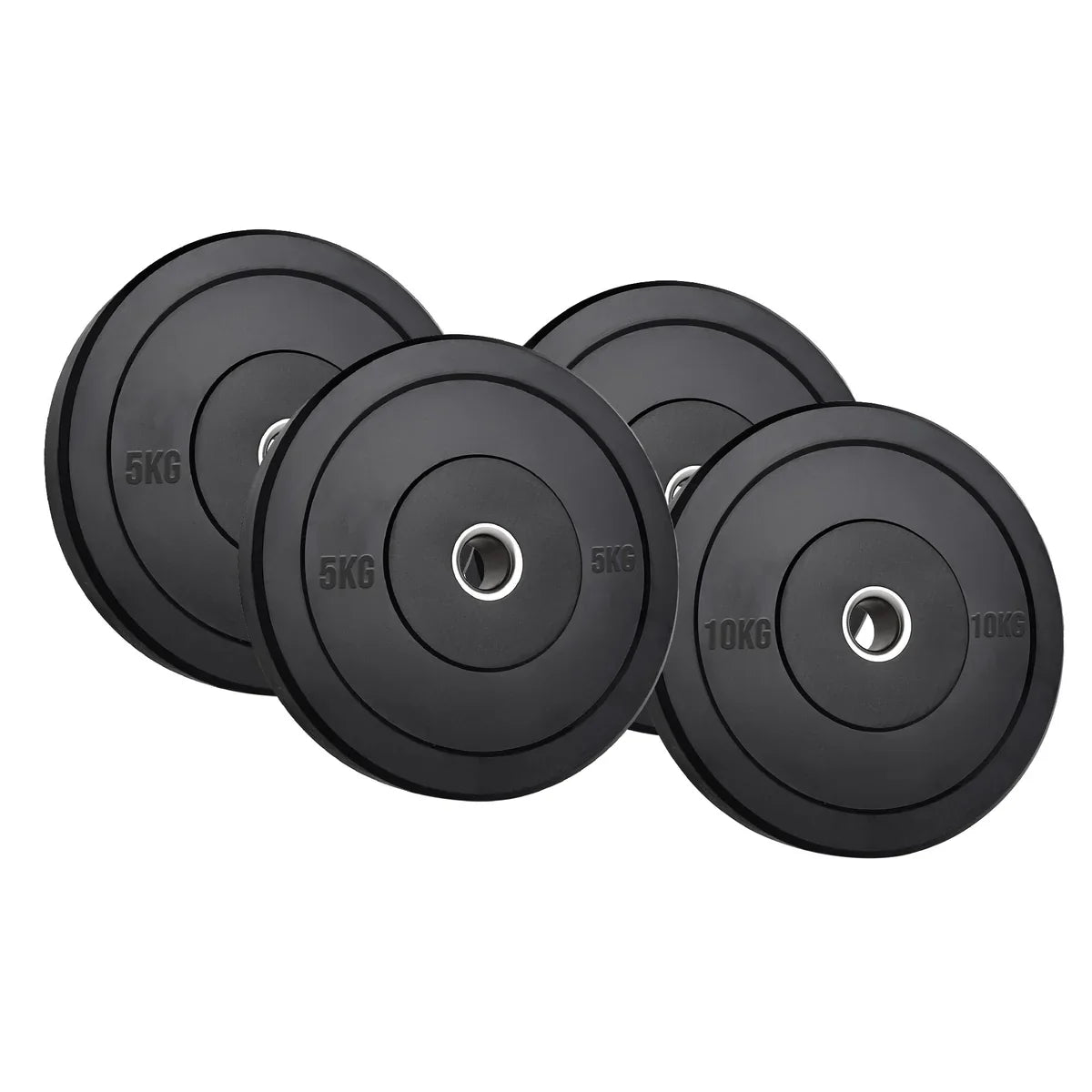 Disques Bumper Olympiques en Caoutchouc – Noyau en Fonte Robuste, Anti-Rebond et Résistants à la Rouille – Entraînement de Force Performant pour Salles de Sport à Domicile et Cross-Training