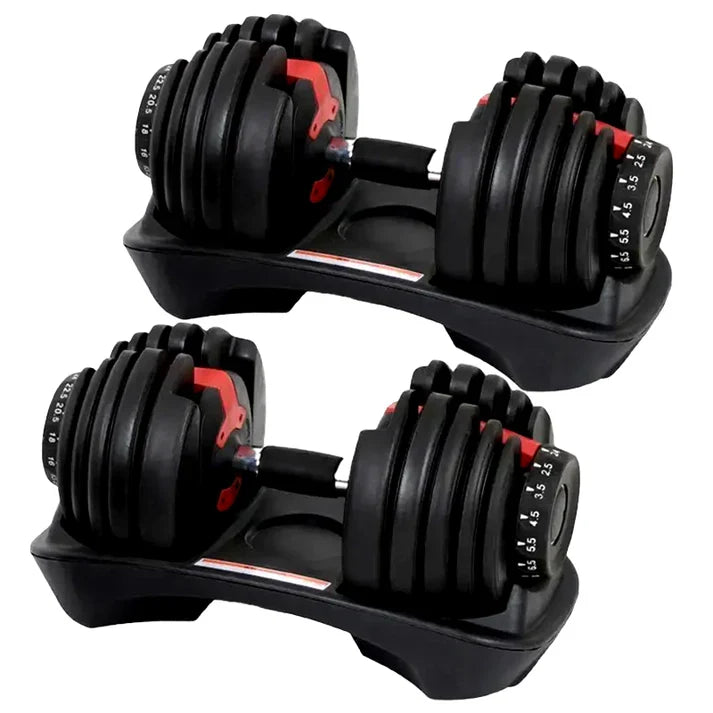 Haltère réglable 40 kg (17-en-1) avec cadran intelligent | Ensemble de musculation tout-en-un pour la maison | Conception robuste et peu encombrante | Banc et support en option pour hommes et femmes
