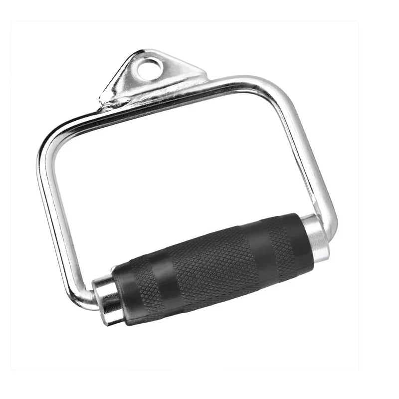 Accessoires pour machines à câble – Poignées en acier et recouvertes de caoutchouc, barres multi-prises et sangles de cheville pour un entraînement complet du corps – Idéal pour les salles de sport à domicile