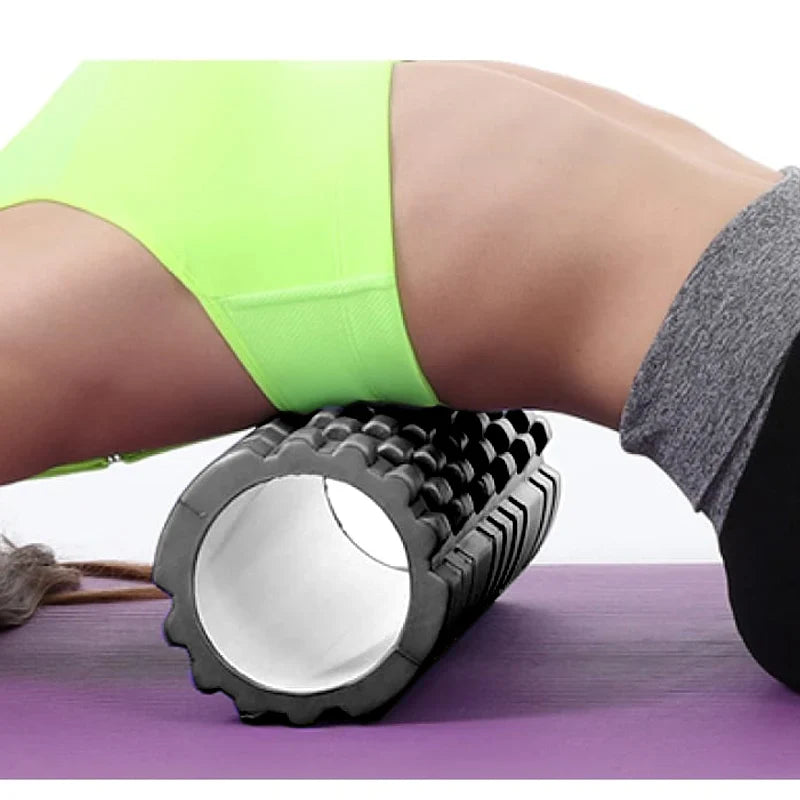 Rouleau de Massage en Mousse Haute Densité ¨C EVA Durable, Texture Quadrillée, Soulagement des Tissus Profonds pour la Récupération Musculaire, la Flexibilité et le Soulagement de la Douleur ¨C Idéal pour la Maison et les Voyages
