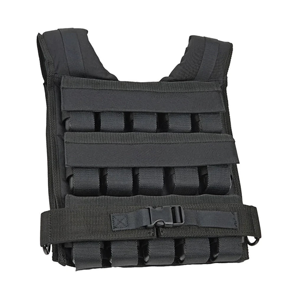 Gilet lesté réglable 30 kg – Tissu Oxford 600D, poids métalliques amovibles, bandes réfléchissantes – Musculation et cardio – Exercices à la maison et en extérieur