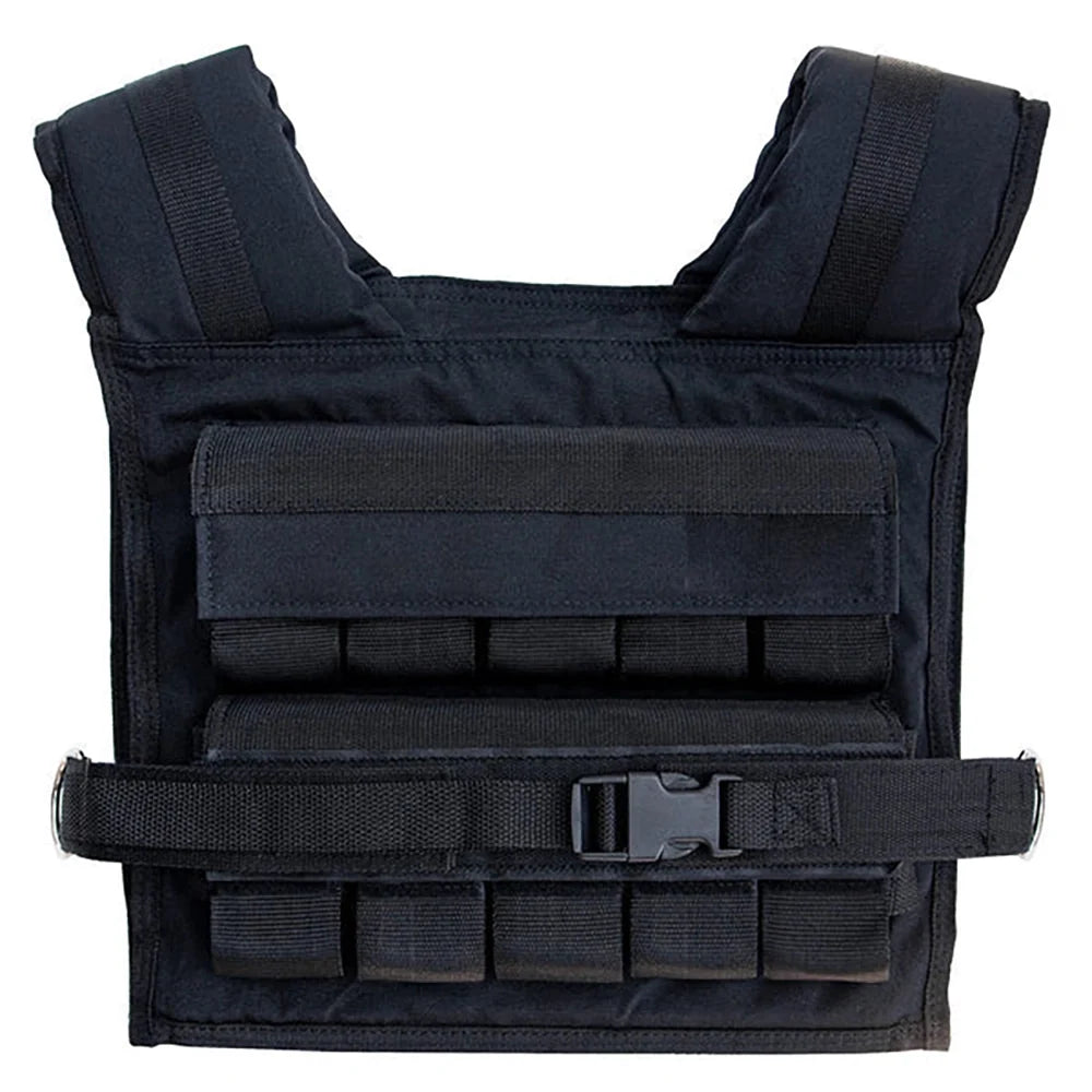 Gilet lesté réglable 30 kg – Tissu Oxford 600D, poids métalliques amovibles, bandes réfléchissantes – Musculation et cardio – Exercices à la maison et en extérieur