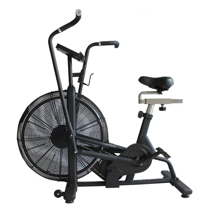 Vélo d'assaut à résistance à air robuste – Ventilateur en acier industriel, console LCD, entraînement cardio complet pour gym à domicile