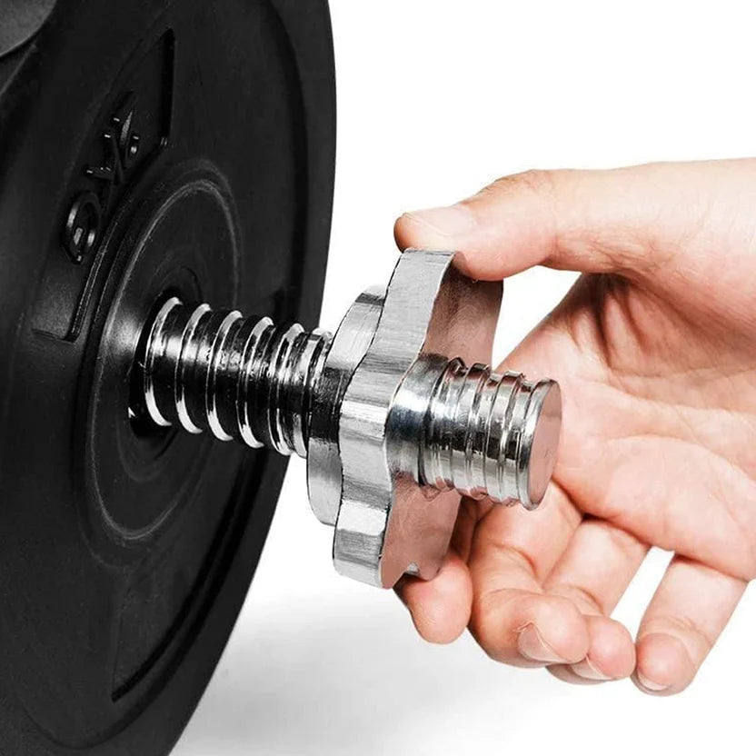 Kit d'haltères et de barres 2-en-1 réglables en fonte de 65 kg, poignées moletées, design anti-roulis - Entraînement de force complet pour salles de sport à domicile