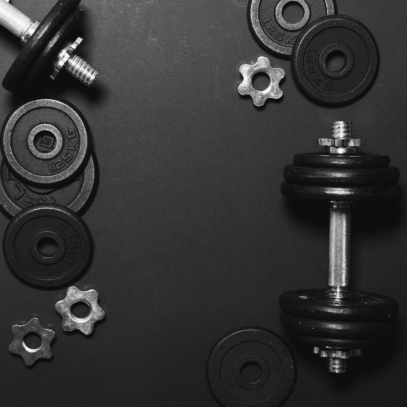 Kit d'haltères et de barres 2-en-1 réglables en fonte de 65 kg, poignées moletées, design anti-roulis - Entraînement de force complet pour salles de sport à domicile