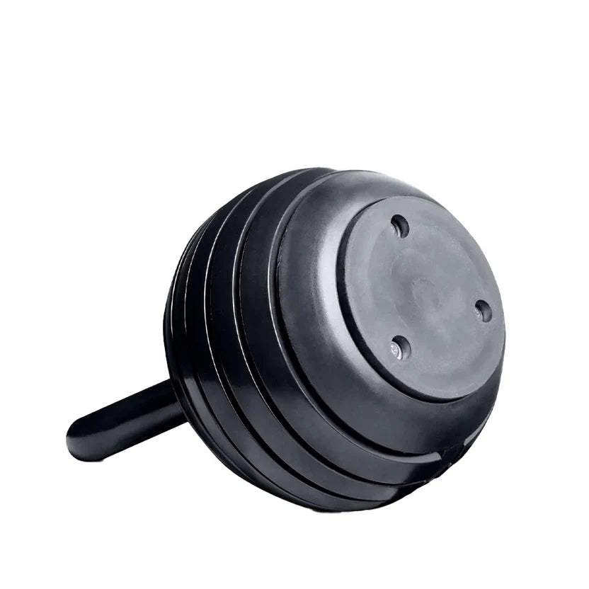 Kit d'haltères russes réglable 7-en-1 – De 3,4 kg à 18 kg, système de verrouillage rapide, poignée ergonomique, équipement de musculation compact pour l'entraînement à domicile