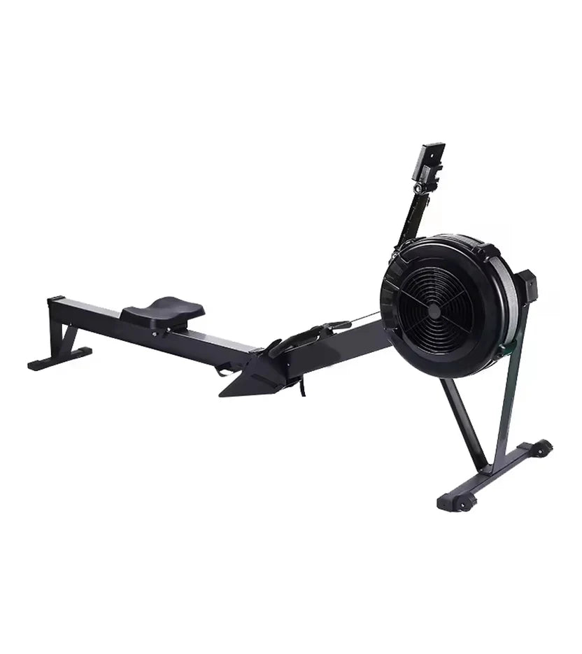 Rameur à Résistance à Air Réglable – Cadre en Aluminium Pliable, Rameur Silencieux à 10 Niveaux avec Écran Intelligent et Siège Ergonomique pour Fitness à Domicile