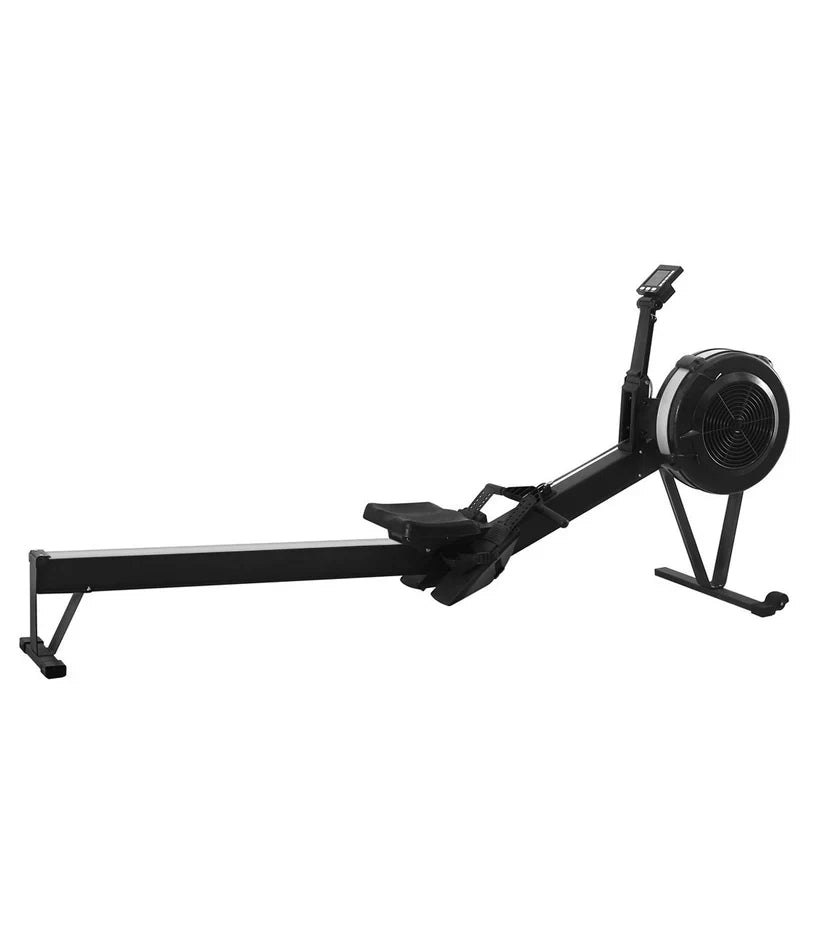 Rameur à Résistance à Air Réglable – Cadre en Aluminium Pliable, Rameur Silencieux à 10 Niveaux avec Écran Intelligent et Siège Ergonomique pour Fitness à Domicile