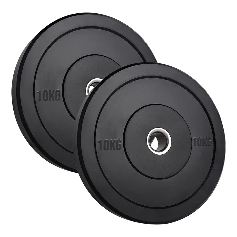 Disques Bumper Olympiques en Caoutchouc – Noyau en Fonte Robuste, Anti-Rebond et Résistants à la Rouille – Entraînement de Force Performant pour Salles de Sport à Domicile et Cross-Training