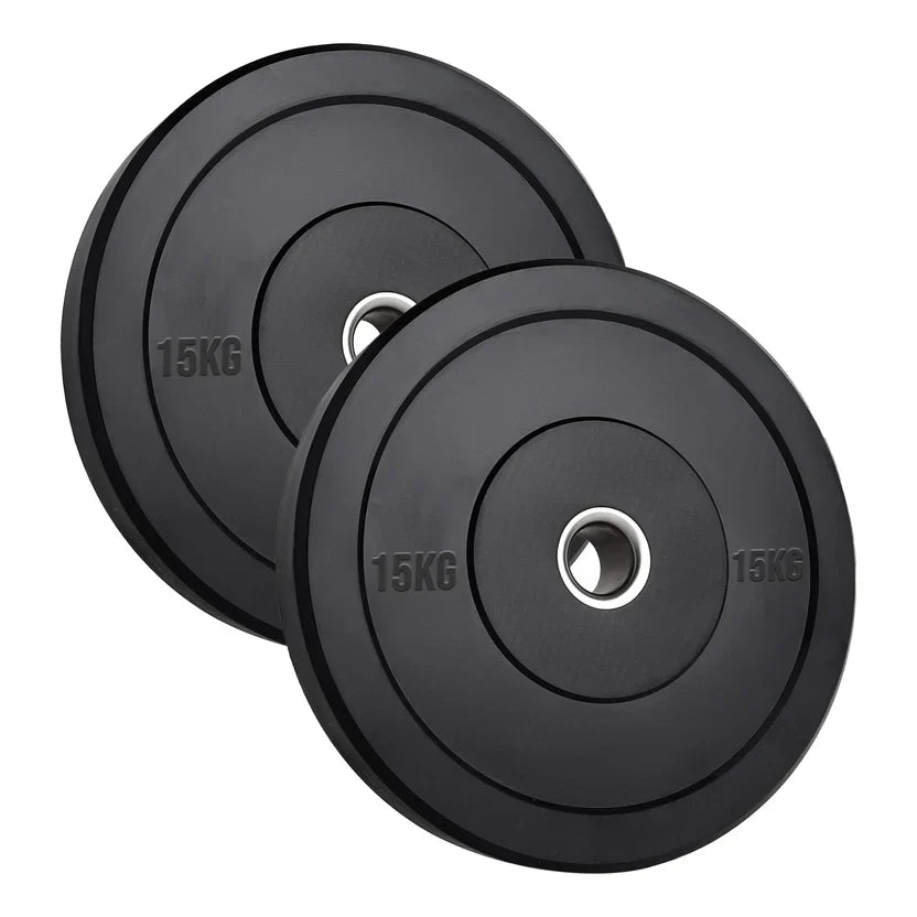 Disques Bumper Olympiques en Caoutchouc – Noyau en Fonte Robuste, Anti-Rebond et Résistants à la Rouille – Entraînement de Force Performant pour Salles de Sport à Domicile et Cross-Training