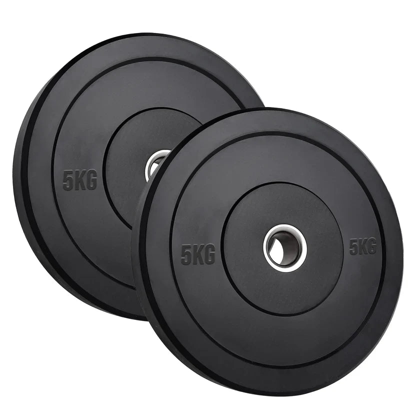Disques Bumper Olympiques en Caoutchouc – Noyau en Fonte Robuste, Anti-Rebond et Résistants à la Rouille – Entraînement de Force Performant pour Salles de Sport à Domicile et Cross-Training