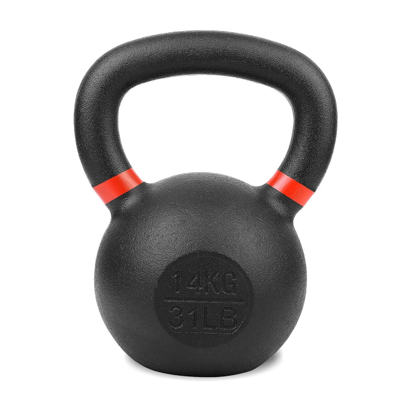 Ensemble de kettlebells en fonte – Fer massif, revêtement antirouille, prise ergonomique – Entraînement complet du corps pour la force et la puissance – Idéal pour les salles de sport à domicile