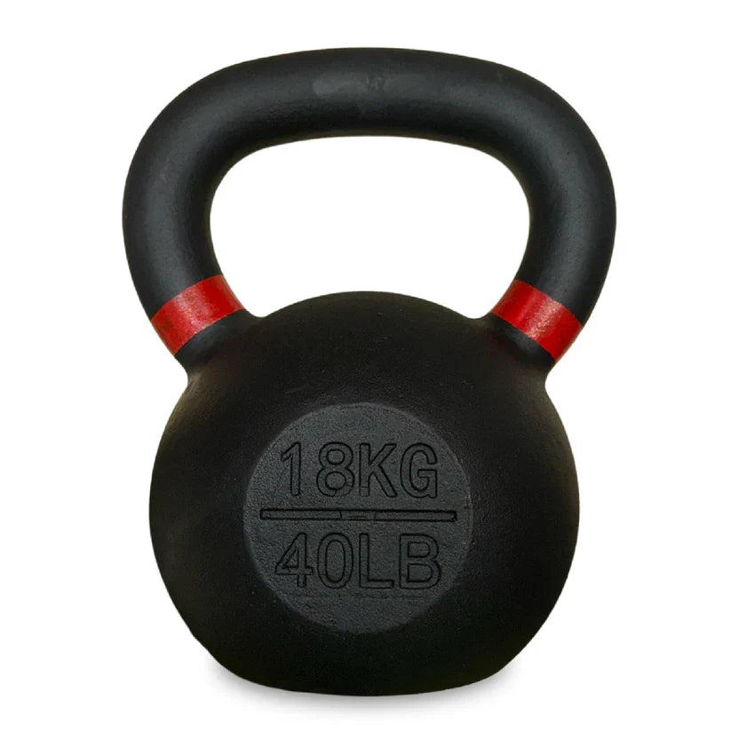Ensemble de kettlebells en fonte – Fer massif, revêtement antirouille, prise ergonomique – Entraînement complet du corps pour la force et la puissance – Idéal pour les salles de sport à domicile