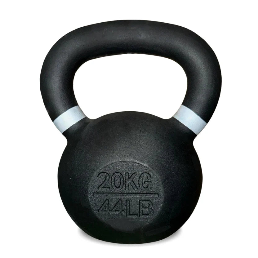 Ensemble de kettlebells en fonte – Fer massif, revêtement antirouille, prise ergonomique – Entraînement complet du corps pour la force et la puissance – Idéal pour les salles de sport à domicile