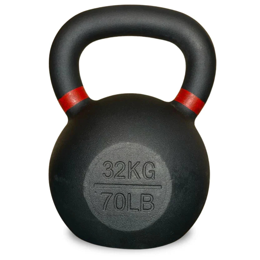 Ensemble de kettlebells en fonte – Fer massif, revêtement antirouille, prise ergonomique – Entraînement complet du corps pour la force et la puissance – Idéal pour les salles de sport à domicile