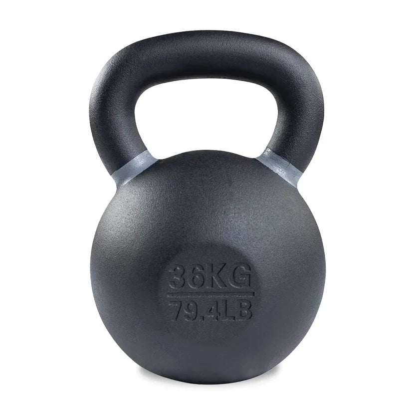 Ensemble de kettlebells en fonte – Fer massif, revêtement antirouille, prise ergonomique – Entraînement complet du corps pour la force et la puissance – Idéal pour les salles de sport à domicile