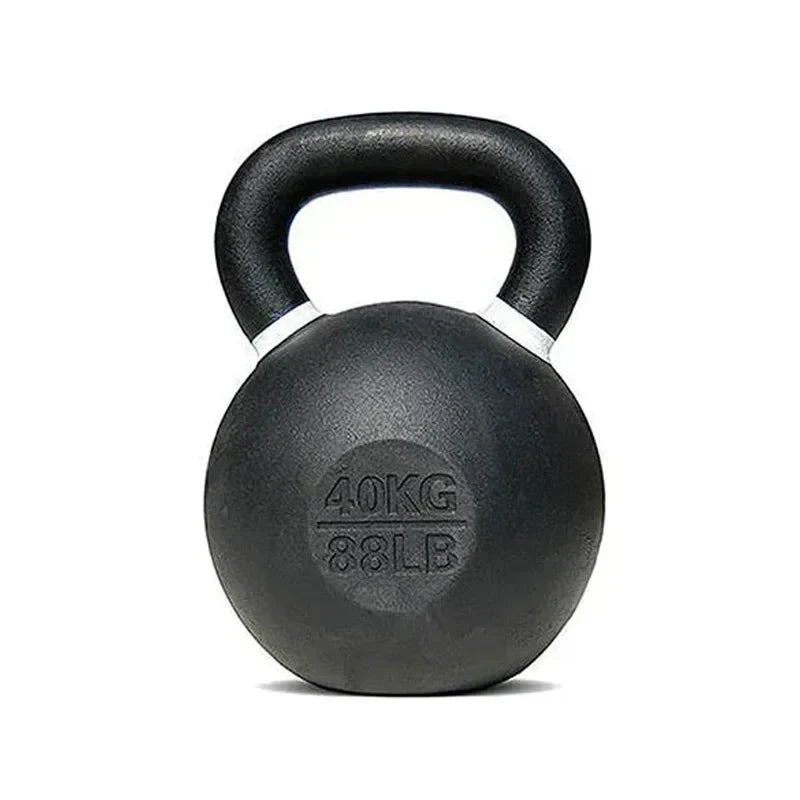 Ensemble de kettlebells en fonte – Fer massif, revêtement antirouille, prise ergonomique – Entraînement complet du corps pour la force et la puissance – Idéal pour les salles de sport à domicile