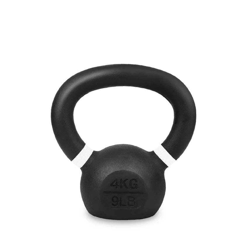 Ensemble de kettlebells en fonte – Fer massif, revêtement antirouille, prise ergonomique – Entraînement complet du corps pour la force et la puissance – Idéal pour les salles de sport à domicile