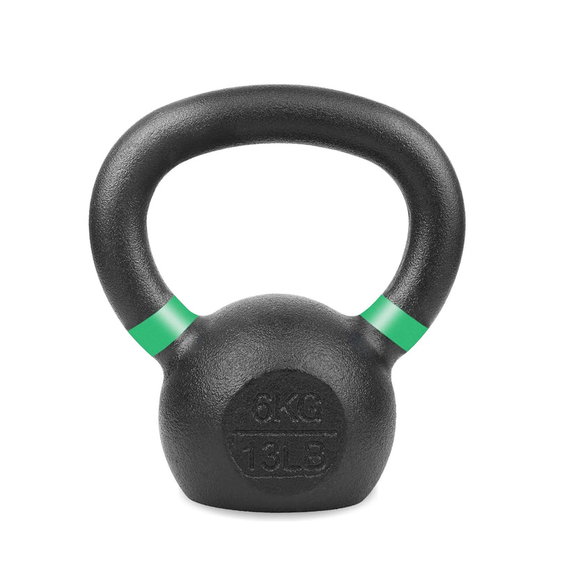 Ensemble de kettlebells en fonte – Fer massif, revêtement antirouille, prise ergonomique – Entraînement complet du corps pour la force et la puissance – Idéal pour les salles de sport à domicile