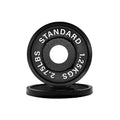Poids en fonte – Disques olympiques noirs thermolaqués avec inserts en acier | Plaques robustes pour l'entraînement musculaire et la salle de sport à domicile | Ensembles disponibles