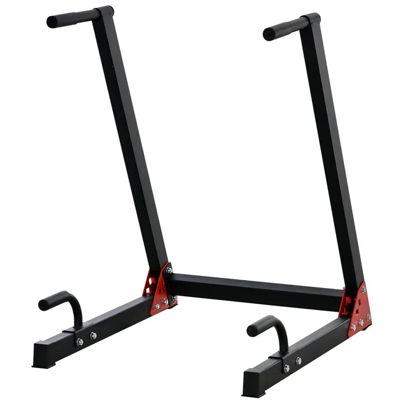 Station de dips haute résistance – Acier thermolaqué, entraîneur multifonction réglable pour la maison pour les triceps, la poitrine et le haut du corps