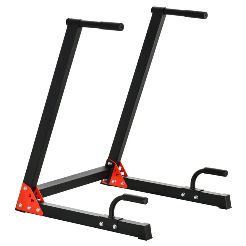 Station de dips haute résistance – Acier thermolaqué, entraîneur multifonction réglable pour la maison pour les triceps, la poitrine et le haut du corps