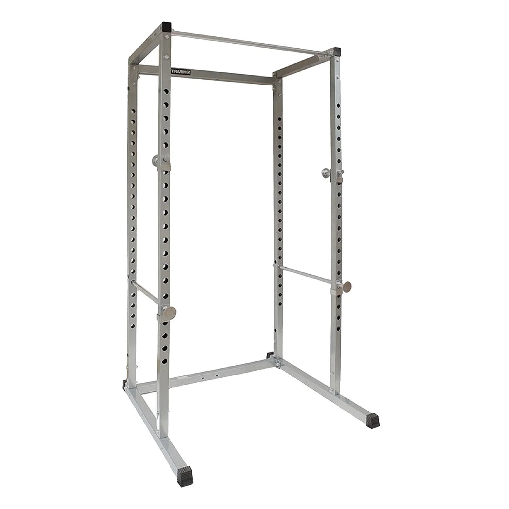 Rack de Puissance Réglable Robuste G100 avec Barre de Traction – Cadre en Acier Durable, Bras de Sécurité, Entraînement de Force pour Gymnases à Domicile Compacts (Noir)
