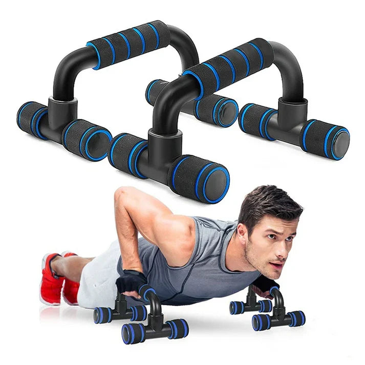 Barres de pompes haut de gamme – Antidérapantes, design ergonomique pour les entraînements de la poitrine et des épaules – Idéales pour les salles de sport à domicile