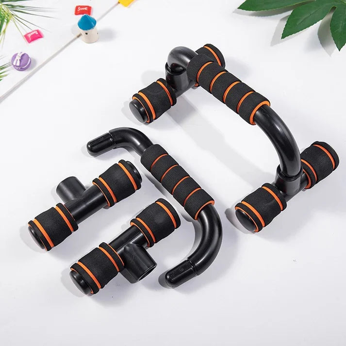 Barres de pompes haut de gamme – Antidérapantes, design ergonomique pour les entraînements de la poitrine et des épaules – Idéales pour les salles de sport à domicile