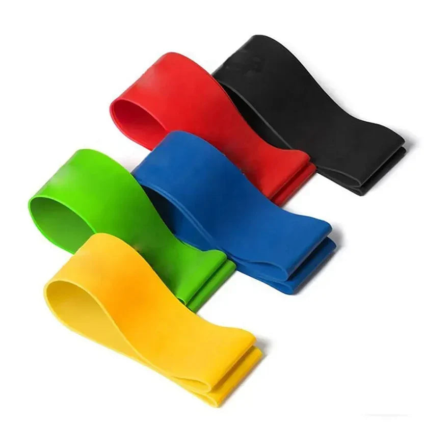 Ensemble de bandes de résistance ajustables ¨C 5 niveaux de bandes de fitness en latex pour le renforcement musculaire complet, le Pilates et le yoga ¨C Équipement de gym compact pour la maison