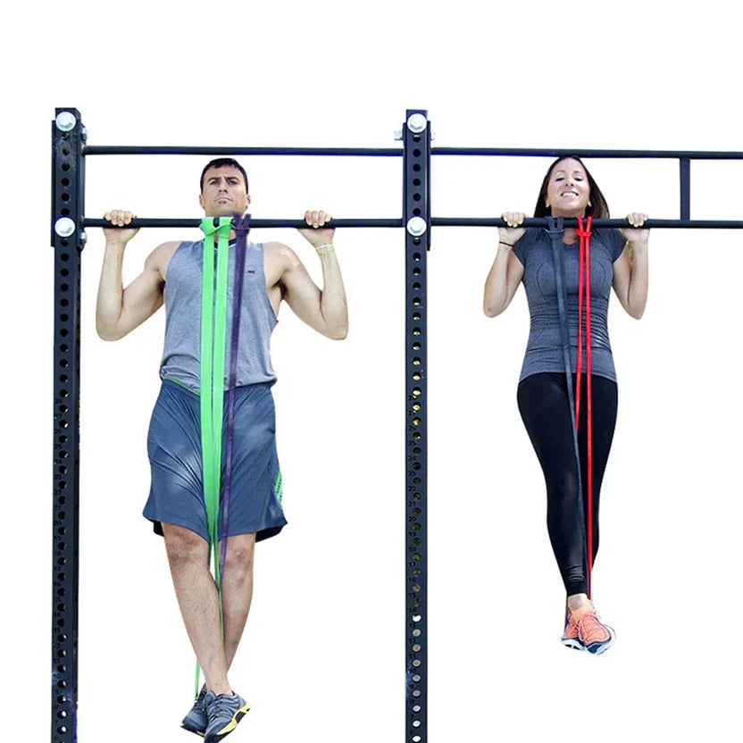 Ensemble de bandes de résistance réglables à 5 niveaux – Aide à la traction et entraînement de force en latex de qualité supérieure pour le fitness à domicile et la physiothérapie