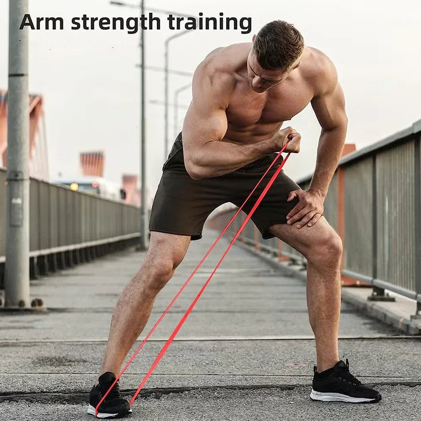 Ensemble de bandes de résistance réglables à 5 niveaux – Aide à la traction et entraînement de force en latex de qualité supérieure pour le fitness à domicile et la physiothérapie