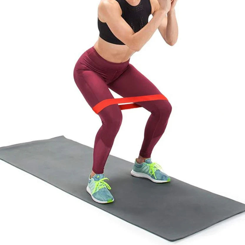 Ensemble de bandes de résistance ajustables ¨C 5 niveaux de bandes de fitness en latex pour le renforcement musculaire complet, le Pilates et le yoga ¨C Équipement de gym compact pour la maison