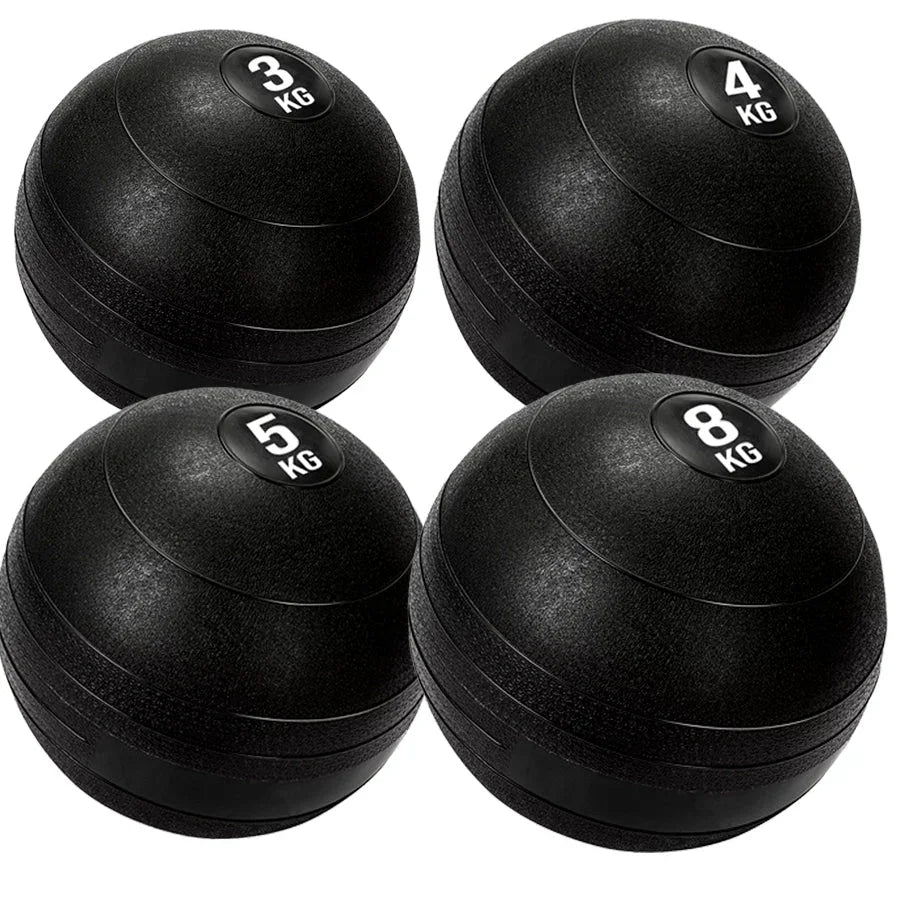 Slam Balls – Balles lestées texturées en caoutchouc sans rebond pour le renforcement de la sangle abdominale, la musculation et le conditionnement physique | 3KG–25KG | Options à l'unité et en set