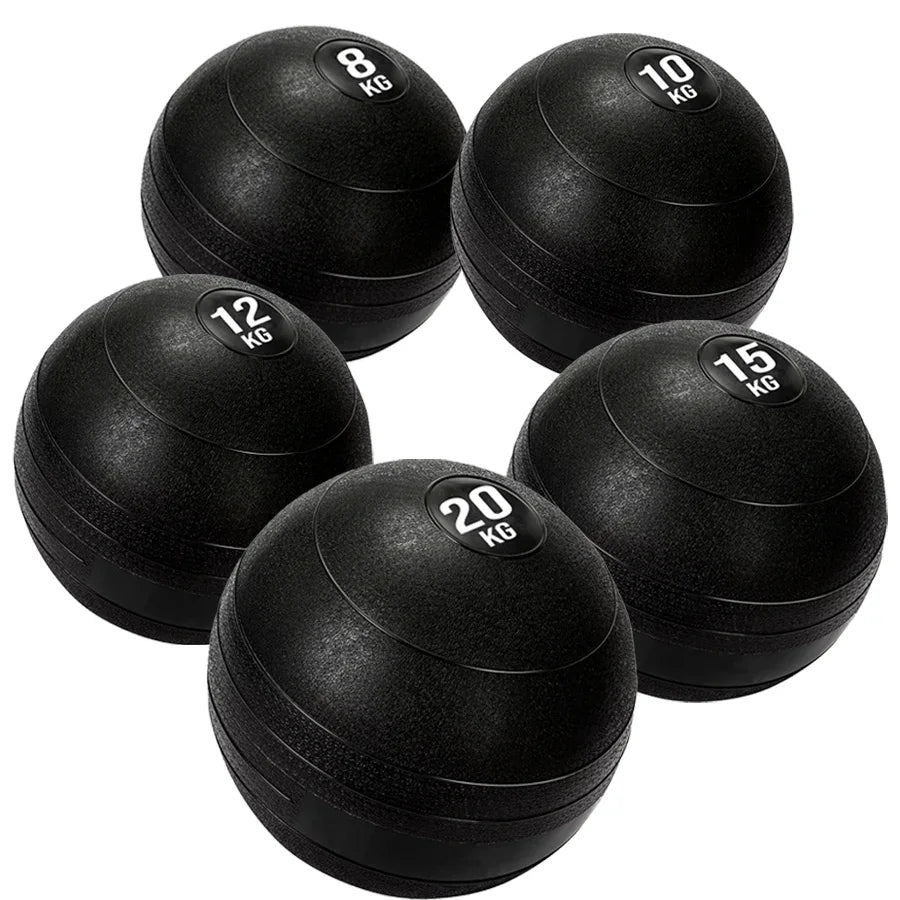 Slam Balls – Balles lestées texturées en caoutchouc sans rebond pour le renforcement de la sangle abdominale, la musculation et le conditionnement physique | 3KG–25KG | Options à l'unité et en set