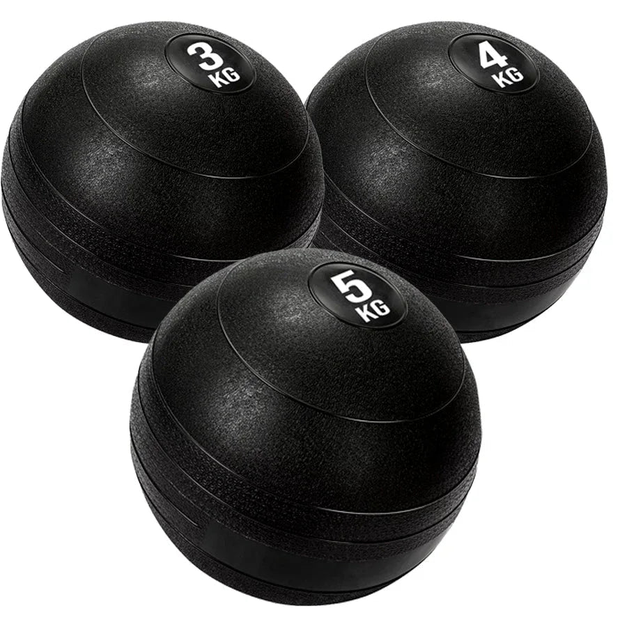Slam Balls – Balles lestées texturées en caoutchouc sans rebond pour le renforcement de la sangle abdominale, la musculation et le conditionnement physique | 3KG–25KG | Options à l'unité et en set