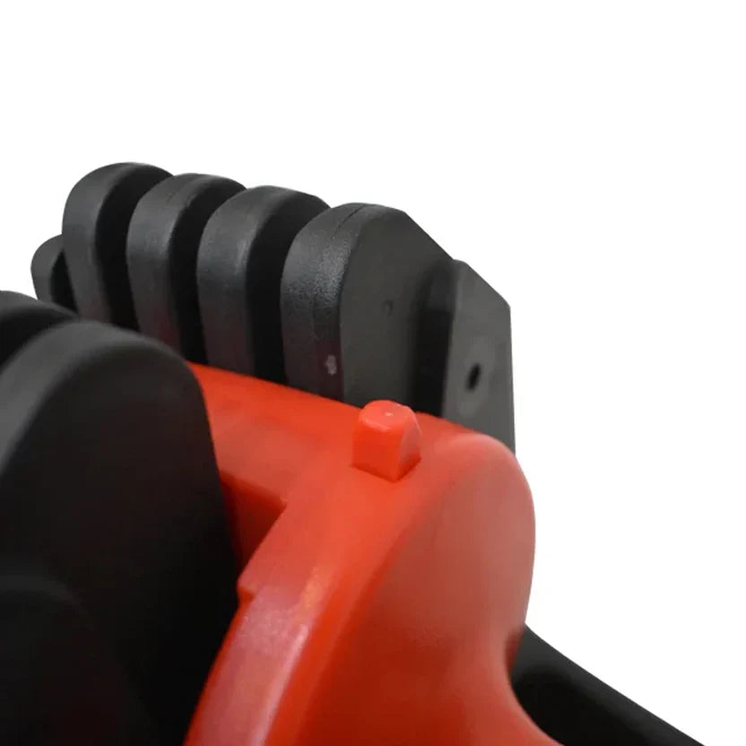 Haltères réglables 10 en 1 (2,5 à 25 kg) avec molette de réglage rapide et verrouillage de sécurité – Équipement de musculation compact pour la maison