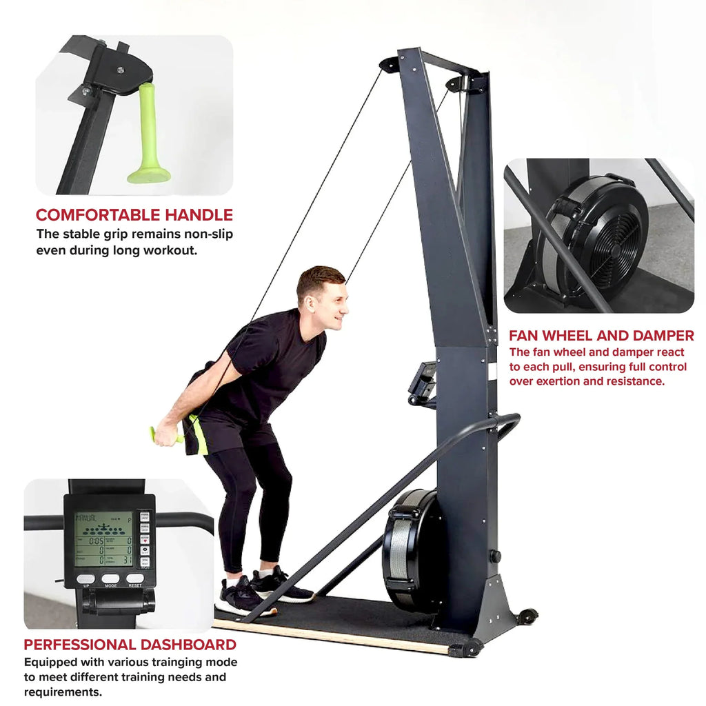 Cross Trainer de Ski d'Intérieur ? | Intensité Réglable ? Appareil de Cardio & Musculation pour la Maison