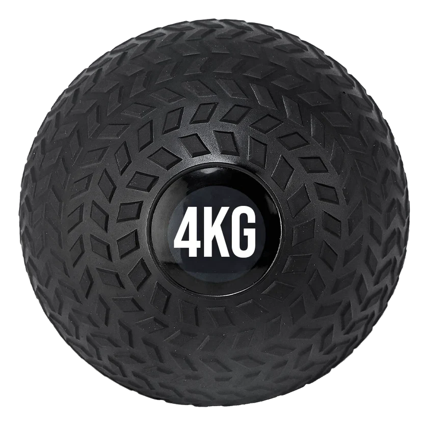 Ballon lesté en caoutchouc, motif pneu – Robuste, sans rebond, adhérence type pneu pour l'entraînement de la puissance et du tronc – Essentiel pour la maison, compact