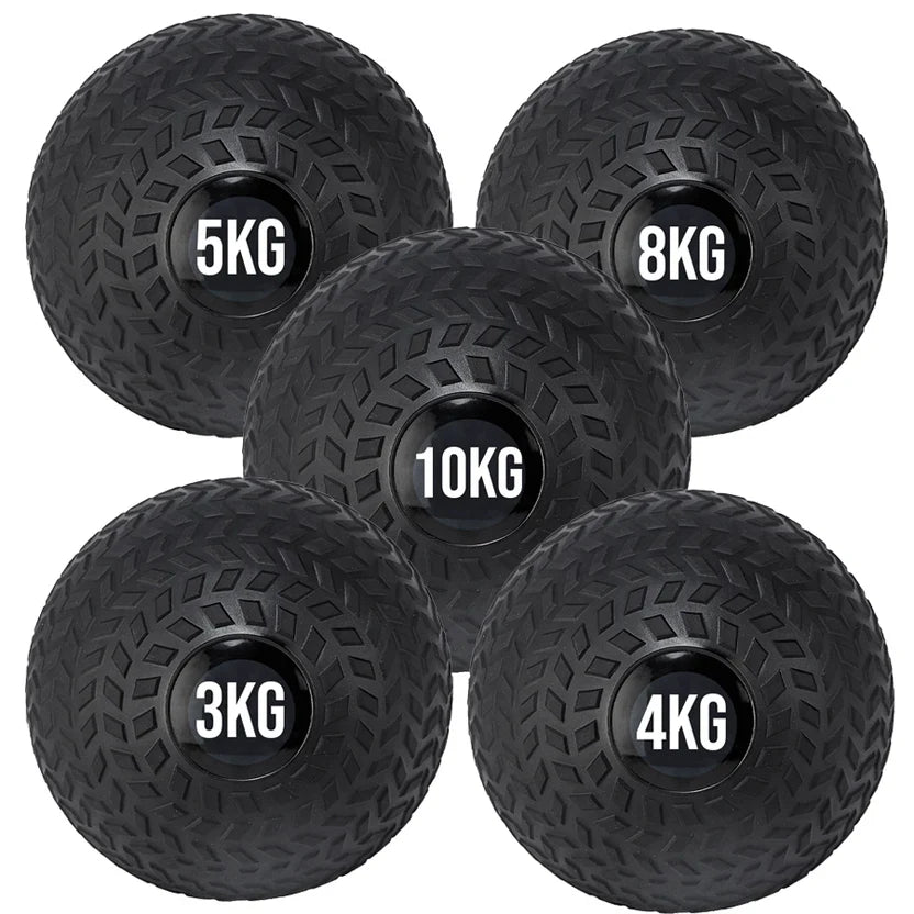 Ballon lesté en caoutchouc, motif pneu – Robuste, sans rebond, adhérence type pneu pour l'entraînement de la puissance et du tronc – Essentiel pour la maison, compact