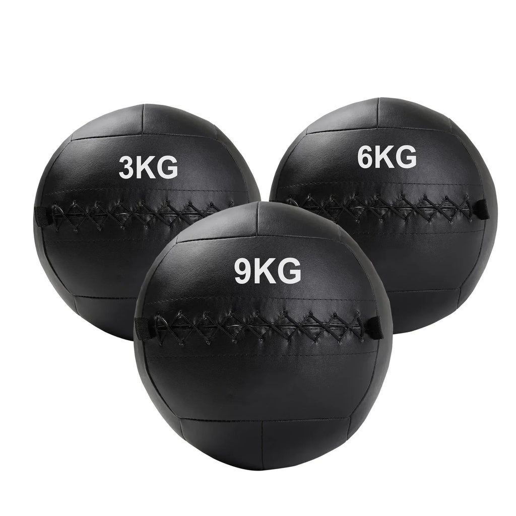 Wall Ball Médecine-ball – Vinyle texturé, anti-rebond, 3-12 kg, prise haute adhérence pour Cross-Training et musculation, idéal pour la maison