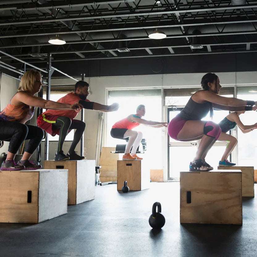 Boîte plyométrique en bois 3-en-1 robuste – Hauteur multiple (14, 16, 20, 24) | Surface antidérapante | Entraînement de saut à domicile pour l'agilité, le HIIT et la musculation