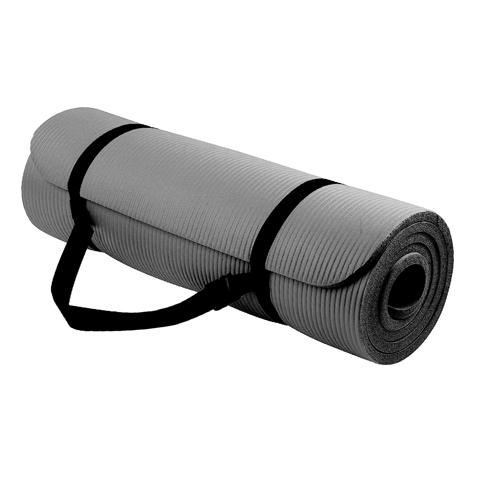 Tapis de Yoga en Mousse NBR Ultra-Épais 10 mm – Antidérapant, Écologique, Confort Amorti avec Sangle de Transport pour Fitness à Domicile, Pilates, HIIT et Gymnastique