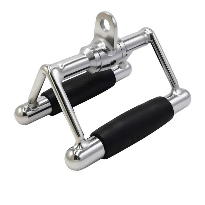 Accessoires pour machines à câble – Poignées en acier et recouvertes de caoutchouc, barres multi-prises et sangles de cheville pour un entraînement complet du corps – Idéal pour les salles de sport à domicile