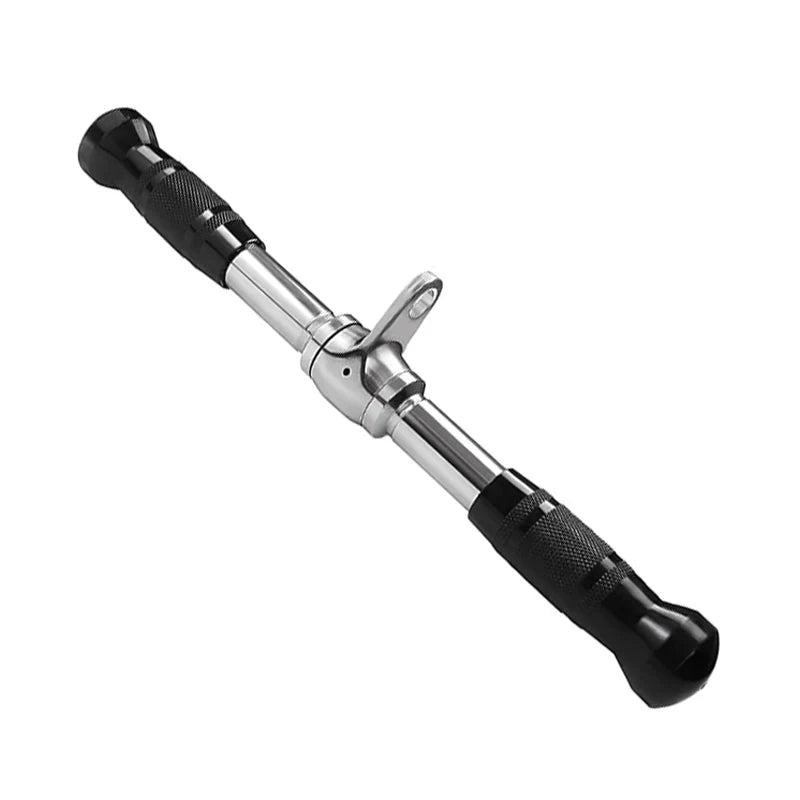 Accessoires pour machines à câble – Poignées en acier et recouvertes de caoutchouc, barres multi-prises et sangles de cheville pour un entraînement complet du corps – Idéal pour les salles de sport à domicile